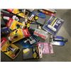 Image 2 : SHELF LOT OF MISC ITEMS INCL: CHIMNEY BRUSHES/CONCRETE FLOOR COATING/MEGALOC/PC-11/SHOWER VALVE