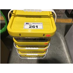 4 X #8 3" YELLOW ZINC MULTI-PURPOSE SCREW - 9LB