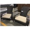 Image 1 : PAIR OF MUSKOKA STYLE PATIO CHAIRS WITH CUSHIONS