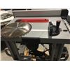 Image 2 : BOSCH PORTABLE TABLE-SAW ON STAND WITH WHEELS & ADDITIONAL MISC BLADES