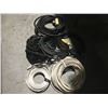 Image 2 : 33" LIDDED TUB FILLED WITH ELECTRICAL CORDS/CABLES/AIR HOSES WITH SOME FITTINGS ETC.
