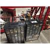 Image 1 : SHELF LOT OF ASSTD TOOLS & 2 STORAGE CONTAINERS OF MISC HARDWARE