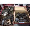 Image 2 : SHELF LOT OF ASSTD HARDWARE - HORSESHOES, ROPE, OLD TAC, GALVANIZED PAIL, HORSE BITS ETC