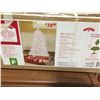 Image 3 : OVER TOILET STORAGE RACK, 2 SMALL BOOK SHELVES, BROOM & WHITE 4' XMAS TREE & WOODEN STOOL