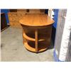 Image 2 : EXECUTIVE OAK DESK - U SHAPED - FILE CABINET/COMPUTER STATION/ PENINSULA TOP/BOOK SHELVES