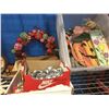 Image 6 : SHELF LOT OF ASSORTED NAUTICAL THEMED ITEMS, CHRISTMAS ORNAMENTS & SPRING & FALL DECORATIVE ITEMS