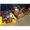 Image 1 : LARGE SHELF LOT OF ASSTD ANTIQUE KNOBS & HANDLES/EXIT SIGN COVERS/HUNDREDS OF CLOCK REPAIR PARTS