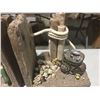 Image 2 : 2 SETS OF BOOK-ENDS - FISHERMAN & BURL
