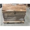 Image 1 : HAND-MADE WOODEN TRUNK 22" X 16" X 21"