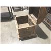 Image 3 : HAND-MADE WOODEN TRUNK 22" X 16" X 21"