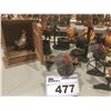 Image 3 : GROUP OF ASSTED FIGURINES ROOSTERS/PIGS/DOGS/TURKEYS & HEDGEHOGS