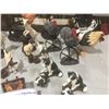 Image 3 : GROUP OF ASSTED FIGURINES ROOSTERS/PIGS/DOGS/TURKEYS/ HEDGEHOGS & COW