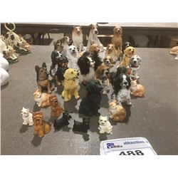 GROUP OF MISC DOG FIGURINES