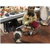 Image 8 : GROUP OF NATIVE AMERICAN FIGURINES & LEATHER DRUM - 9 PCE