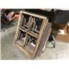 Image 2 : GROUP OF ANTIQUE WOODEN WINDOW FRAME - APPROX 10 PCE
