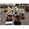 Image 1 : ASSTD BUNNY/SHEEP/COW & PIG FIGURINES - 21 PCE