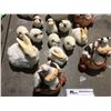 Image 2 : ASSTD BUNNY/SHEEP/COW & PIG FIGURINES - 18 PCE