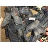 Image 2 : GROUP OF MISC CHILDRENS DENIM CLOTHING/MANY SMALL PAIRS OF SHOES/PICTURE FRAME/WOODEN