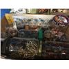 Image 10 : SHELF LOT OF ASSTD CRAFT ITEMS INCL: LOTS OF MINIATURES BEADS/BIRDS ETC