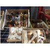 Image 2 : SHELF LOT OF ASSTD CRAFT ITEMS INCL: LOTS OF MINIATURES BEADS/BIRDS ETC