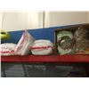 Image 3 : SHELF LOT OF MISC CRAFT SUPPLIES - PINE CONES/SNOW/MINIATURES/DRIED FLOWERS & MOSS