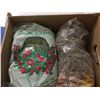 Image 4 : SHELF LOT OF MISC CRAFT SUPPLIES - PINE CONES/SNOW/MINIATURES/DRIED FLOWERS & MOSS