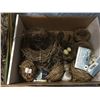 Image 8 : SHELF LOT OF MISC CRAFT SUPPLIES - PINE CONES/SNOW/MINIATURES/DRIED FLOWERS & MOSS