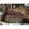 Image 9 : SHELF LOT OF MISC CRAFT SUPPLIES - PINE CONES/SNOW/MINIATURES/DRIED FLOWERS & MOSS