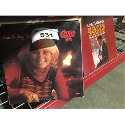 SHELF LOT OF ASSTD LP VINYL RECORDS