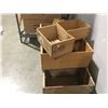 Image 3 : GROUP OF ANTIQUE WOODEN CRATES - 8 PCE