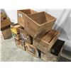 Image 2 : GROUP OF ANTIQUE WOODEN CRATES - 9 PCES