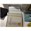 Image 2 : SMALL SHELF LOT OF ASSTD BOOKS/DOCUMENT FRAMES/ERASABLE CALENDARS & MAP BOOKS