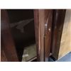 Image 2 : LOCKABLE WOODEN BUFFET 85"L X 41" H (DAMAGE ON 2 DOORS)
