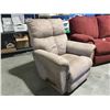 Image 1 : TAN COMFY LA Z BOY ROCKER RECLINER (REQUIRES CLEANING)