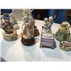 Image 2 : SHELF LOT OF APPROX 14 ASSTD MUSIC BOX ORNAMENTS (UNICORN/RABBIT/BIRDS/CHILDREN ETC)