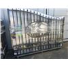 Image 2 : GREATBEAR 20' BI-PARTING WROUGHT IRON GATE WITH "DEER" IN MIDDLE OF GATE FRAME