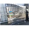 Image 2 : GREATBEAR 14' BI-PARTING WROUGHT IRON GATE WITH "DEER" IN MIDDLE OF GATE FRAME - B