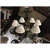 Image 2 : GROUP OF 2 CHANDELIERS & 2 MATCHING WALL SCONCES