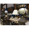 Image 1 : SHELF LOT OF ASSTD LIGHTS (TABLE LAMPS, CHERUB WALL SCONCES X 4 ETC)
