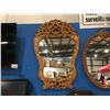 Image 1 : WOODEN WALL MIRROR (APPROX 40" X 25")