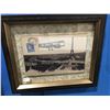 Image 2 : 2 ANTIQUE LOOKING FRAMED PARIS POSTCARD PICTURES, ANTIQUE WOODEN WALL MIRROR (APPROX 25" X  17") &
