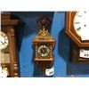 Image 1 : NUT-WOOD FINISH - DUTCH WALL CLOCK - 2-WEIGHTS TIME & STRIKE ON BELL