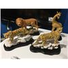 Image 1 : HUNTER ARTS LEOPARDS X 2, LION & TINGEARTS GIRAFFE ORNAMENTS