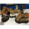 Image 1 : HUNTER ARTS LEOPARDS X 2,TIGERS X 2,TIGER HEAD & COUGAR HEAD