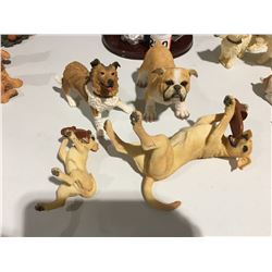 GROUP OF 4 DOG ORNAMENTS (VARIOUS BREEDS)