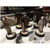 Image 1 : GROUP OF 6 HORSE HEAD FIGURINES