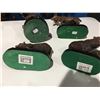 Image 2 : GROUP OF 4 BRONZED FIGURINES (3 BEAR - ONE IS 8.5" & A MOOSE)