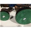 Image 2 : GROUP OF 2 BRONZED ROOSTER FIGURINES-14"