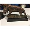 Image 1 : LARGE BRONZED TIGER FIGURINE-10"