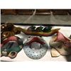 Image 2 : SHELF LOT OF ASSTD FROG FACE MIRRORS, WOODEN JEWELRY BOX ETC.